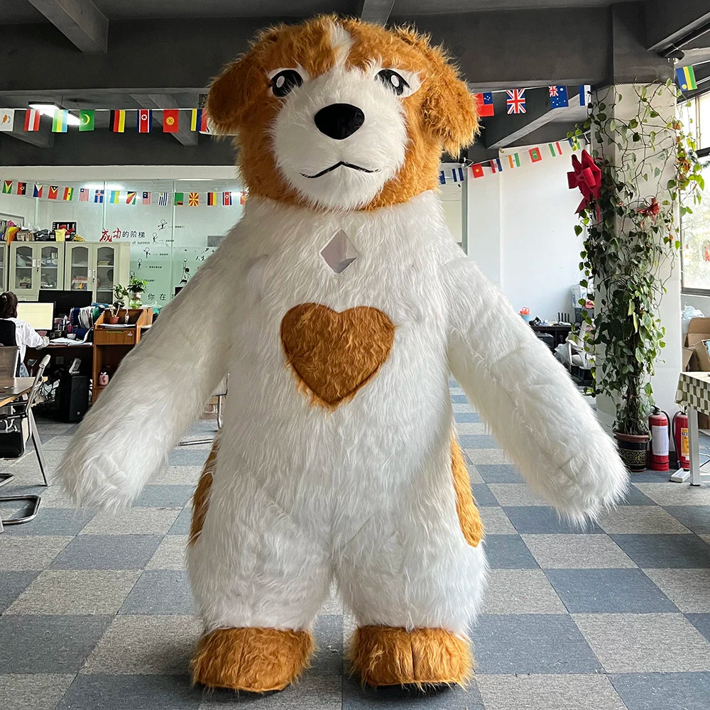 Creative Design Big Ears Inflatable Dog Mascot Costume Giant Inflatable Mascot Costume for Adult
