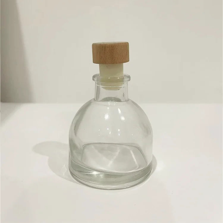Wholesale Round Glass Bottles Clear 50ml 100ml 150ml 200ml Empty Perfume Fragramce Diffuse Glass Bottle