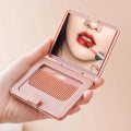 Hot Sale Cheap Colours Folding Portable Travel Hair Comb Makeup Mirror Comb Mirror Massage Brush
