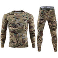 CXXM Men's Thermal Underwear for Outdoor Sports Easy-to-Wear Camo Print Breathable and for Winter Season