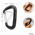 Aluminum Carabiner 5kn for Camping Hammock