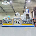 Factory Customized Large Commercial Space Inflatable Playground Astronaut Obstacle Course Slide Rock Climbing for Kids