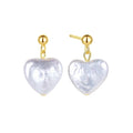 925 Sterling Silver Tarnish Free Gold Jewelry 14k Gold Vermeil Heart Stud Earring for Women