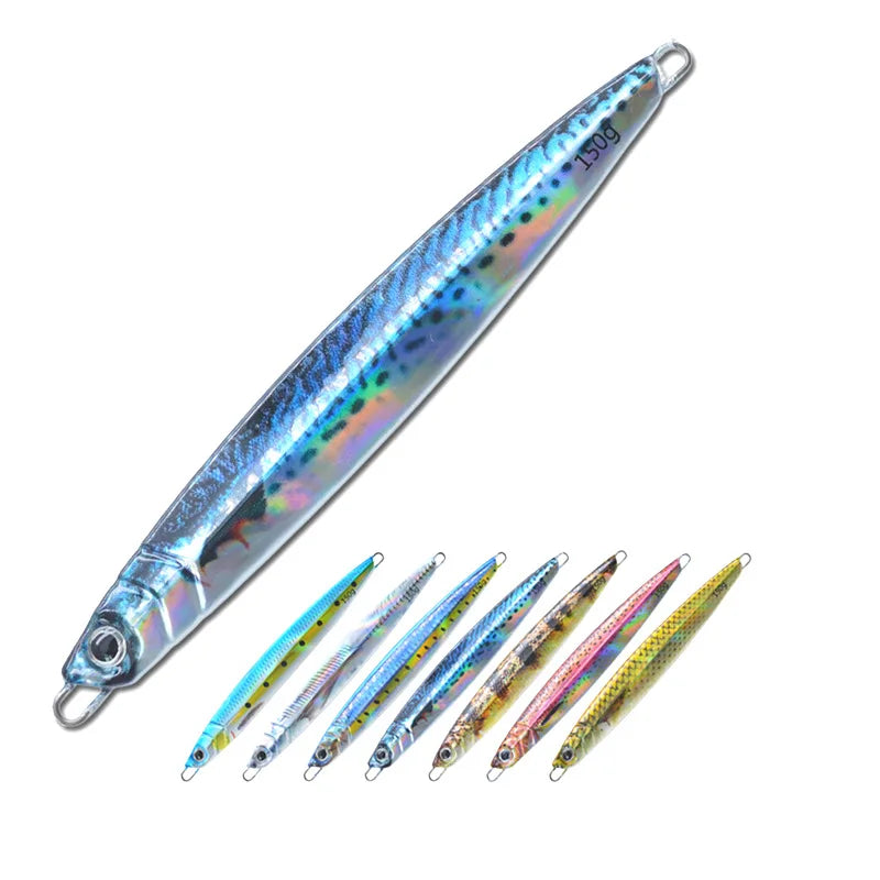 Japanese Jigging 3D Printing Simulation 60g 80g 100g 120g 150g Fast Speed Sinking Mackerel BassJig Lures