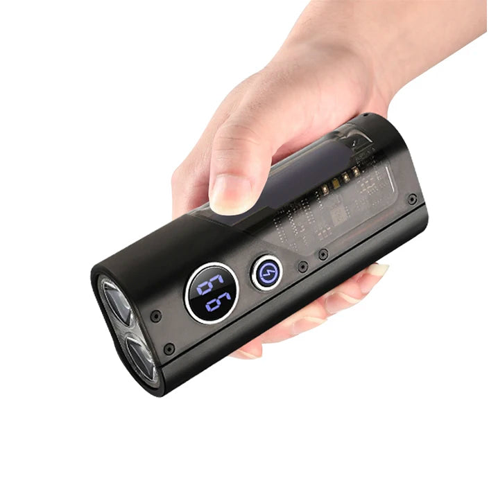 10000mah Power Source White Laser Waterproof Power Bank Rechargeable Usb Led Tactical Torch Light Lantern Outdoor Flashlight