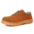 Unisex Fashionable Steel Toe Safety Shoes Insulative Faux Suede Upper Tendon Sole Industrial Protection for Outdoor Work All