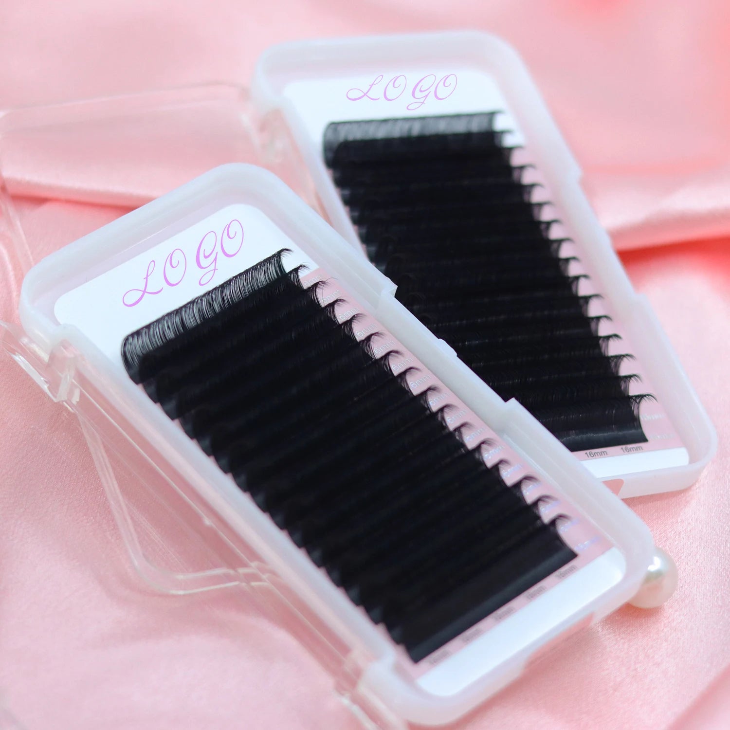 Lash Tray Cc D Curl Matte Black Volume Lash Extensions Private Label Professional Cashmere Faux Mink Individual Volume Eyelash