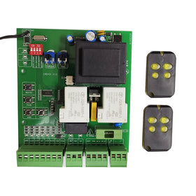 Universal Circuit Board for Automatic Sliding Gate Opener AC Motor With 2 Pcs 433Mhz Remote Controllers