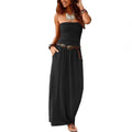 Women's Elegant Summer Dresses Wholesale High Quality Chiffon Casual Dresses Strapless High Waist Design Eco-Friendly for