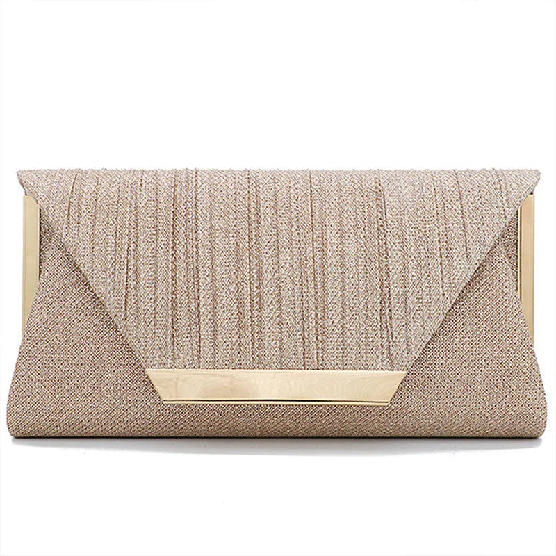 New Glitter Women Evening Clutch Bag Handbag Crossbody Purse Wedding Party Bag for Women and Girls