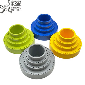 Storage Box 116 Holes for Grinding Wheel Head Needle Tool Organizer Rotary Tool Drill Bit Bur Holder 360 Degree Rotating
