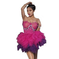 Birthday Mini Dress Silver Rhinestone Sleeveless Short Evening Women Dance Show Outfit