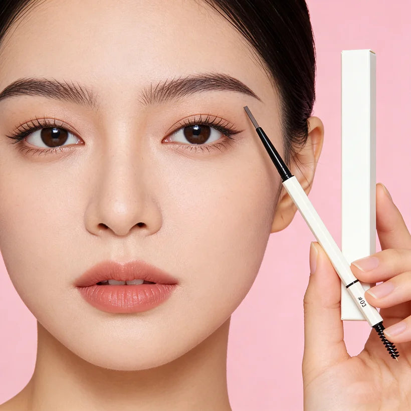 Small White Bars Slim Eyebrow Waterproof Thin Brow Enhancers Private Label Eyebrow Pencil