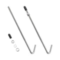 8-Inch Universal 18-8 Stainless Steel J Bolts Kit Battery Hold Bracket for Cars Trucks SUVs UTVs RVs Car Accessories