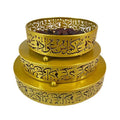2023 Eid Mubarak Ramadan Tray Metal Dinner Plate Home Ornaments Ramadan Decoracion Supplies