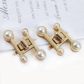 Deepeel BF417 Bag Locks Closure Bag Hardware Accessories Turn Lock Clasp Pearl Twist Lock