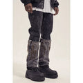 Custom Label Trousers for Men Drop Ship Boys Men Streetwear Stock Denim Men Jeans Pants