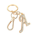 Luxury Designer Key Chain Metal Charm Glitter Diamond Letters Keychains
