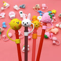 Reusable Sealed Water-absorbent Dust-proof Cap Cup Accessories Cartoon Silicone Straw Cap Toppper Suitable 6-8mm Straw