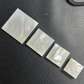 Natural MOP Sheets Square 30x30x3mm White Mother of Pearl Shell Stone Sheet