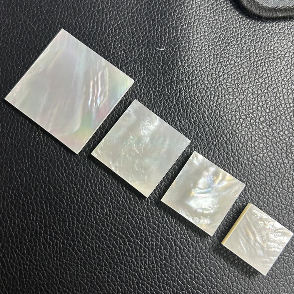 Natural MOP Sheets Square 30x30x3mm White Mother of Pearl Shell Stone Sheet