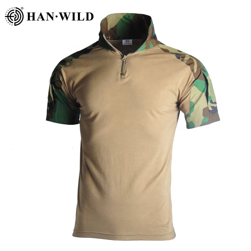 HAN WILD Camouflage T-shit Shirt Camouflage T-shirt