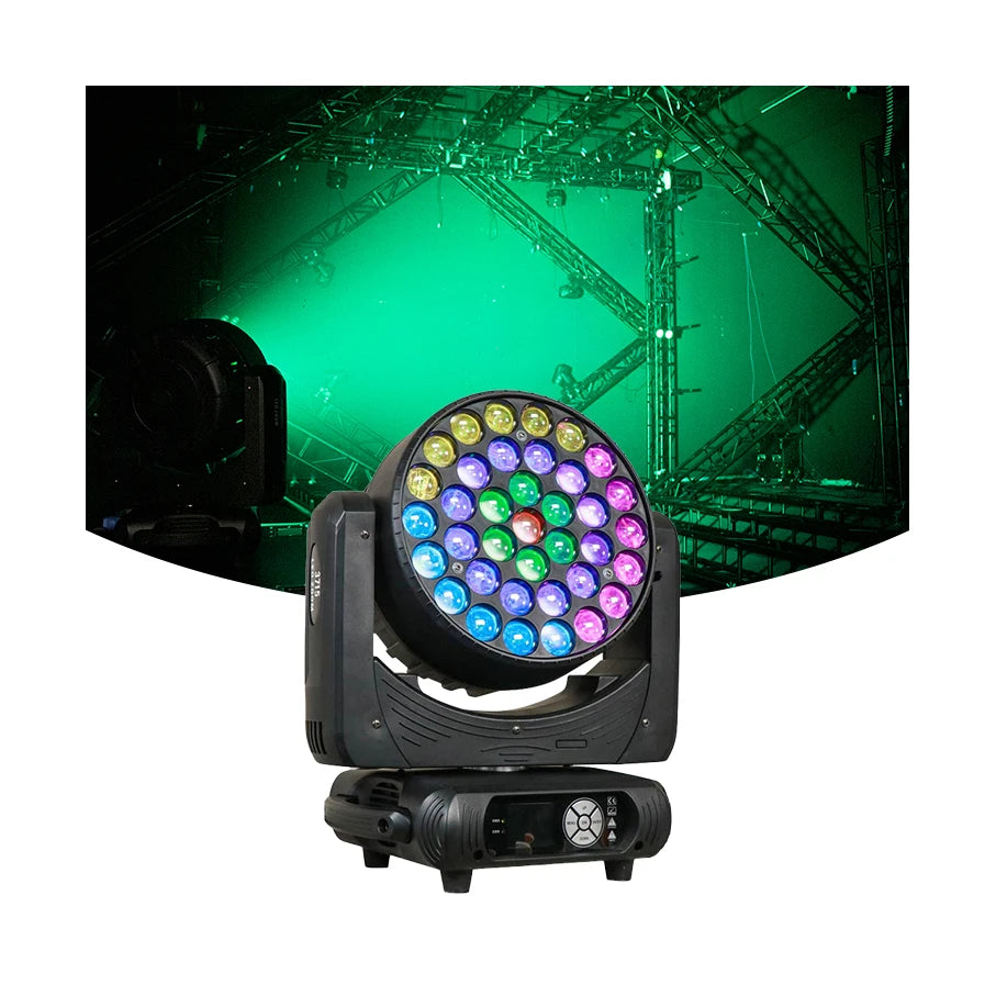 High Power 37X15W 4In1 Rgbw Led Zoom Matrix Moving Head Wash Zoom