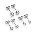 Wholesale ASTM G23 Titanium Zircon Inlay Conch Helix Earring Hinged Clicker Trangus Nose Nostril Ring Women Piercing Jewelry