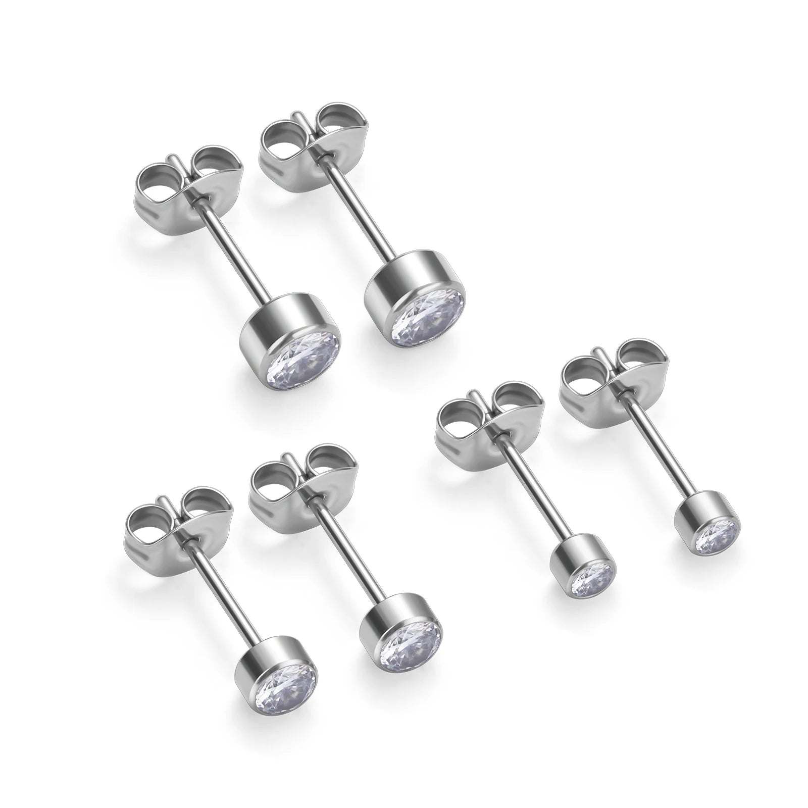 Wholesale ASTM G23 Titanium Zircon Inlay Conch Helix Earring Hinged Clicker Trangus Nose Nostril Ring Women Piercing Jewelry