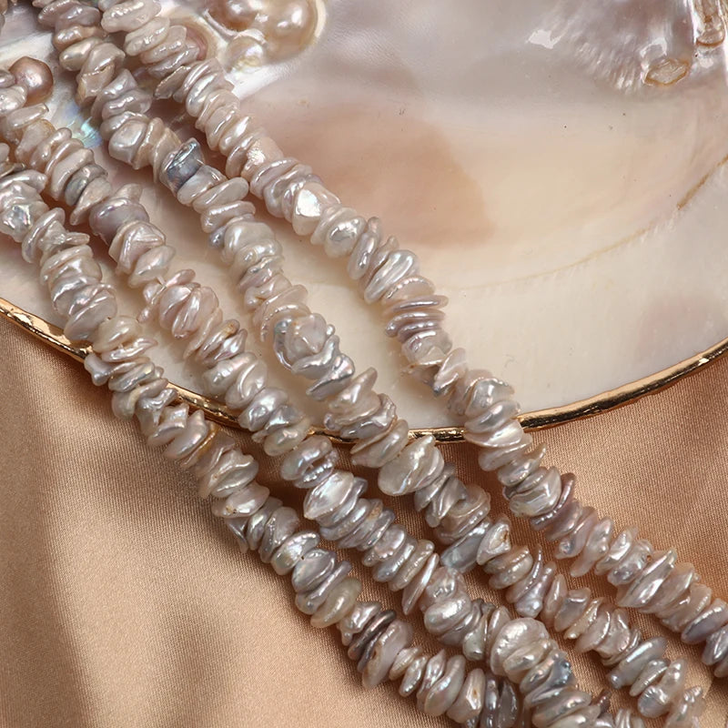 Wholesale Natural Irregular Freshwater Pearls Petal Baroque Freshwater Pearl Women Jewelry and Accessories