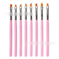Hot Sale Newest UV Gel Polish Pen for Painting Flowers 8PCS Nail Art Tools DIY Nail Brush Set Flower Drawing Brush