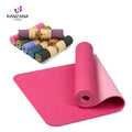 Eco-Friendly 6mm Double Color TPE Soft Yoga Mat for Fitness Double Color Fitness Yoga Mat