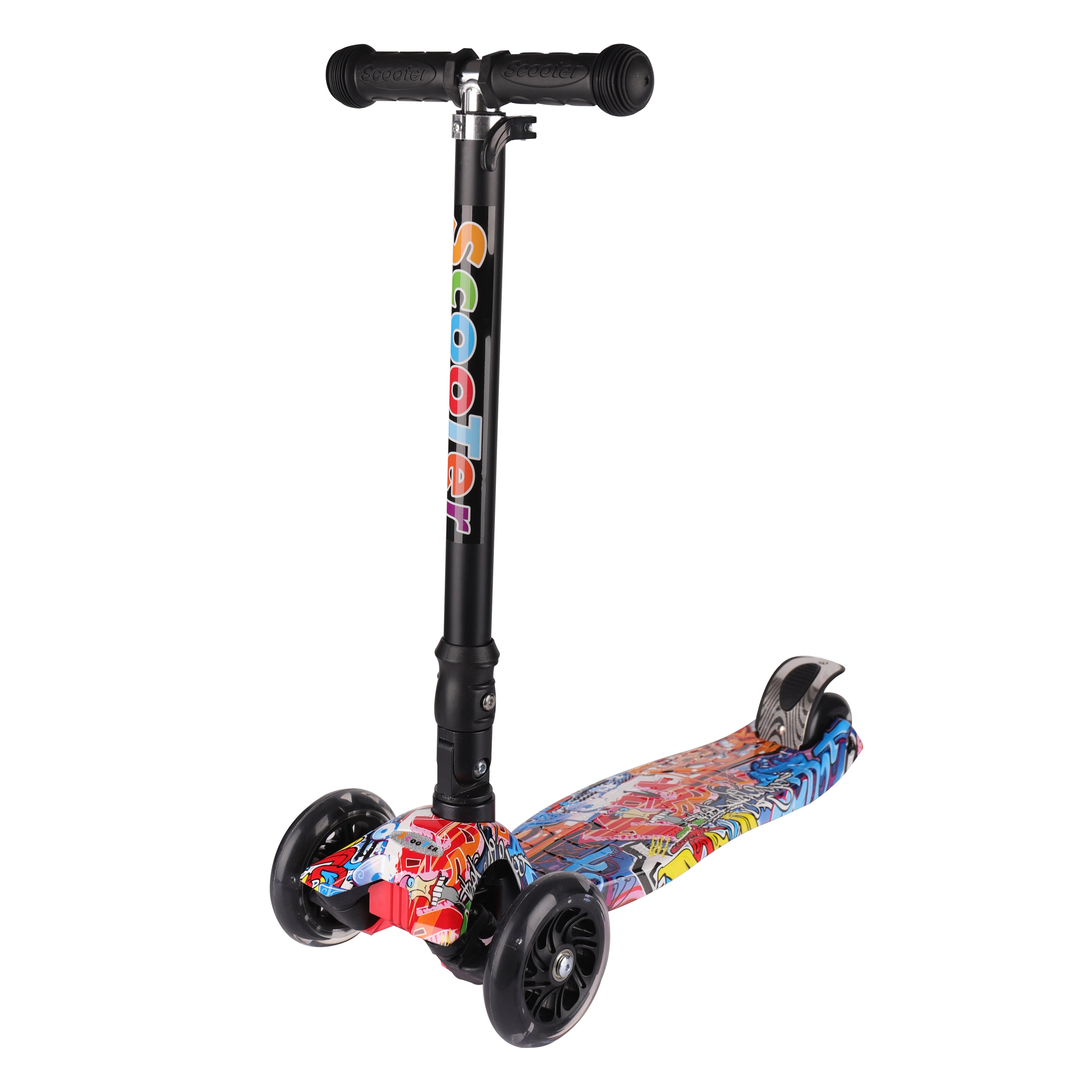 Factories Direct 3 Pu Wheel Hot Sell 3 Wheels Kick Scootersfoot Scooters Folding Mobility Scooter