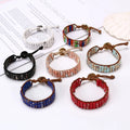 New Bohemia Miyuki Stone Beaded Bracelet for Women Wrap Chakra Bracelet Handmade Braided Weave Bracelets Wristband Boho Jewelry