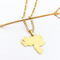 Venezuela Map Necklace Joyero Accesorios Venezuela Cadenas De Acero Joyeria Customized Jewlery Pendant Stainless Moda Mujer