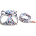 Custom Nylon Dog Harness Set Solid Pattern Pet Leash Suit Personalized Sustainable Feature