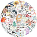 52Pcs Jesus Phrase Graffiti Stickers Decorative Label for Luggage Laptop Guitar Notebook Skateboard Vinyl Waterproof Sticker