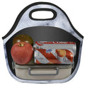 Simple Design Neoprene Waterproof Lunch Cooler Tote Bag Black and Red Insulated Promotional Product
