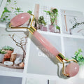 DIY Original Handcraft Natural Rose quartz jade roller for healing skin for gifts