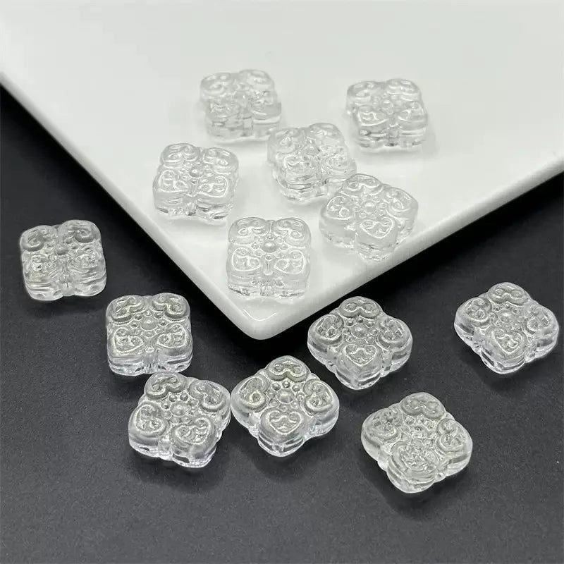 Natural White Crystal Sifang Fupai Fengshui Theme Business Gift Decoration