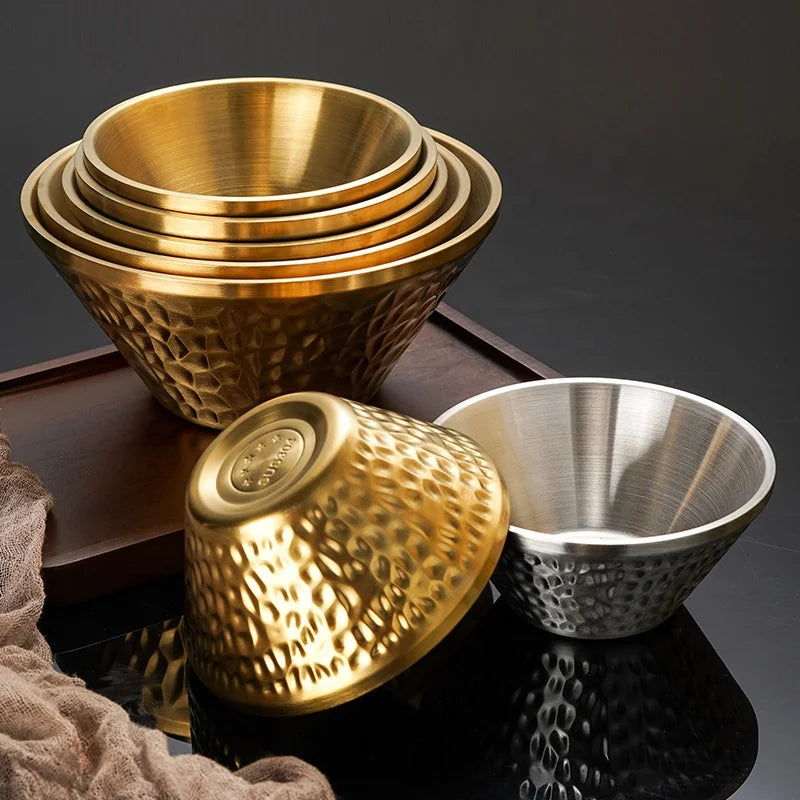 Dishwasher Safe Restaurant Stainless Steel 304 Ramen Noodle Pho Pasta Soup Bowls Ice Cream Bowl