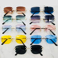New Fashion Gold Frame Sunglasses with Mirror Lenses UV400 Protection for Women