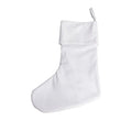 DDP Custom Logo Christmas Stockings Plain White Polyester Christmas Sublimation Plain Christmas Stockings