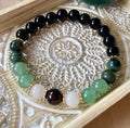 Prosperity Money & Abundance Gemstone Stretch Beaded Bracelet Good Luck and Money Bring Bracelet Wealth Mala Bracelet