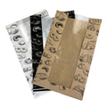 Customized Personalized Print Resealable Paper Bakery Kraft Bread Baking Cookie Snacks Take Away Packaging Bag with Window