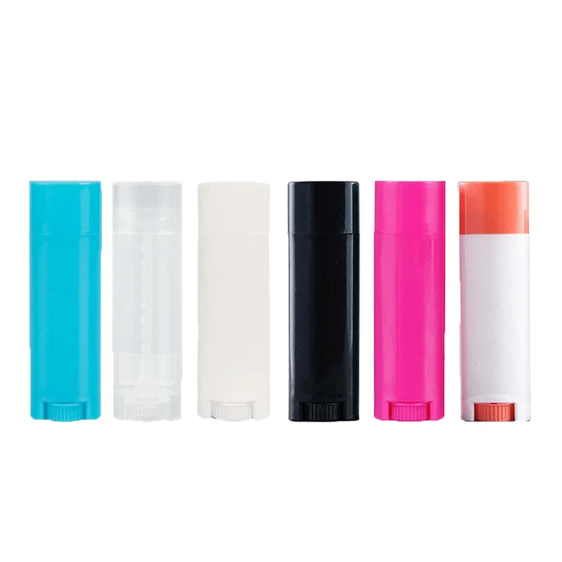 5ml 5g Empty Lip Balm Tubes Lipstick Containers DIY Cosmetic Tube White Black Portable Cosmetic Bottle for Travel