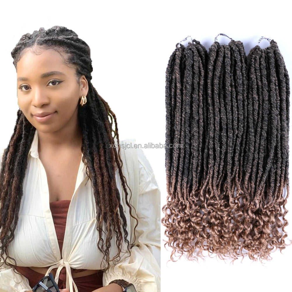 Faux Locs Crochet Hair Extensions Straight Goddess Locs Crochet Hair Faux Locs Crochet Hair