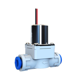 Transl Light Plastic Valve G1/4 Inch 6mm Push Quick Connector Solenoid Valve Kitchen Faucet Smart Valve Water