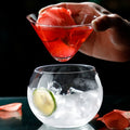 Custom Ball Stemless Juice Drinkware Bar Triangle Beer Mug Party High Borosilicate Glass Martini Molecular Cocktail Glass Set