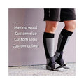 Cotton Warm Snowboard Media Derrapante Custom Knee High Hiking Meia Derrapante Ski Socks